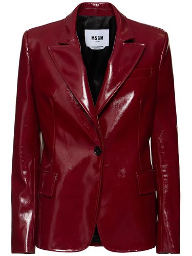 Chaqueta De Charol - MSGM - Modalova