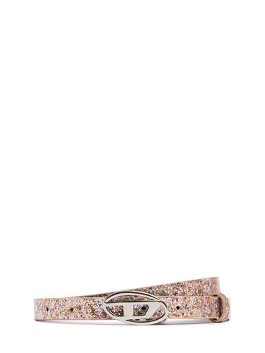 B-1dr 15 Glittered Faux Leather Belt - DIESEL - Modalova