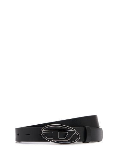 B-1dr 20 Mirror Leather Belt - DIESEL - Modalova