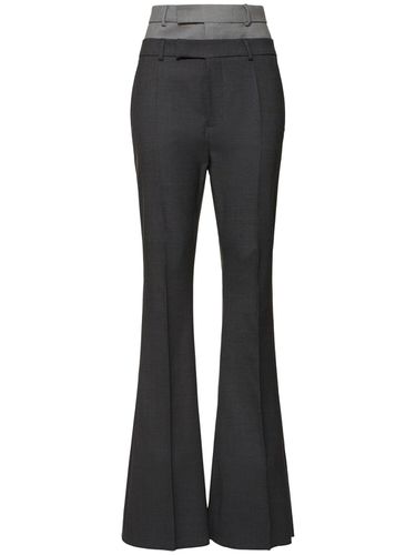 Lince Stretch Wool Flared Pants - SPORTMAX - Modalova