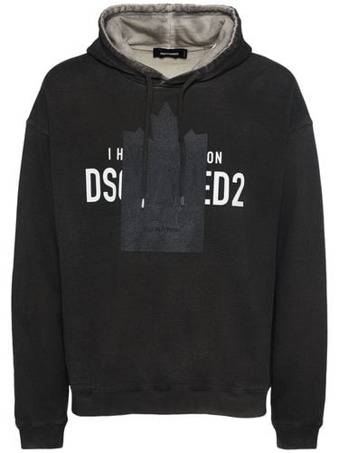 Hoodie Aus Fleece Im Relax Fit - DSQUARED2 - Modalova