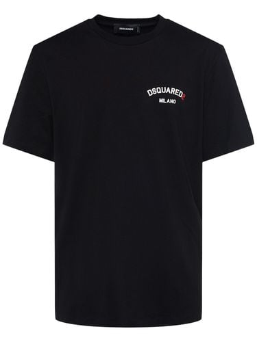 Camiseta De Algodón - DSQUARED2 - Modalova