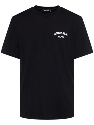 Regular Fit Cotton T-shirt - DSQUARED2 - Modalova