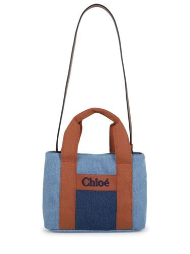 Bolso De Denim De Algodón - CHLOÉ - Modalova