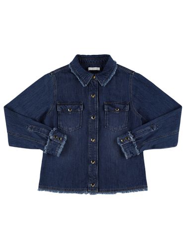 Camisa De Denim De Algodón - CHLOÉ - Modalova