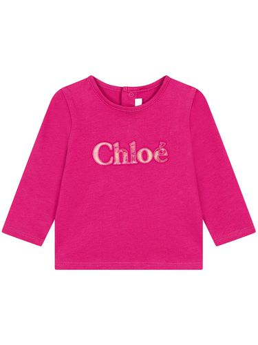 Camiseta De Algodón Jersey - CHLOÉ - Modalova