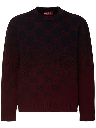 Strickpullover Aus Wolle „gg“ - GUCCI - Modalova