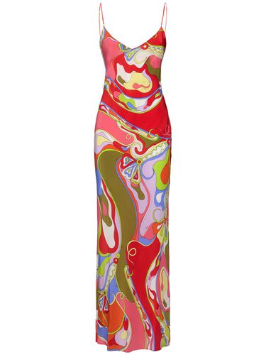 Printed Silk Long Dress - PUCCI - Modalova