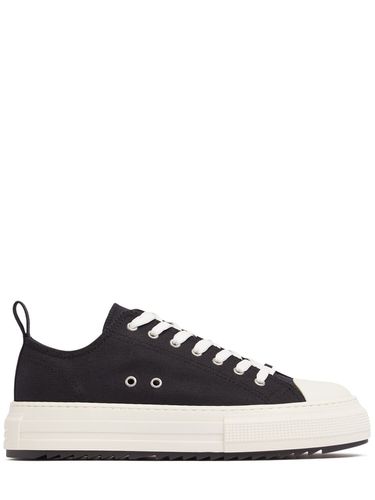 Cotton Canvas Low Sneakers - DSQUARED2 - Modalova