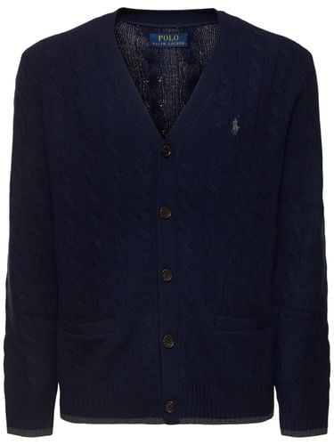 V-neck Wool Blend Cardigan - POLO RALPH LAUREN - Modalova