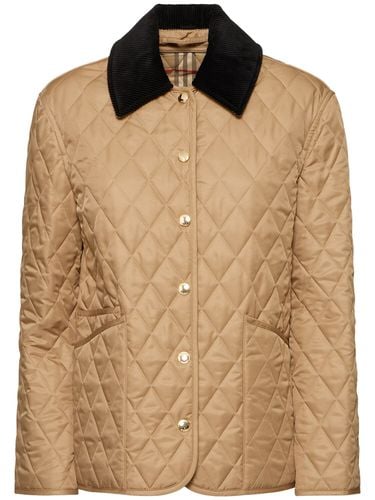 Chaqueta Corta Acolchada Con Botones - BURBERRY - Modalova