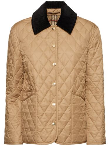 Chaqueta Corta Pespunteada Con Botones - BURBERRY - Modalova