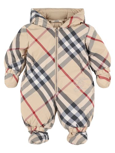 Check Print Nylon Down Snowsuit - BURBERRY - Modalova