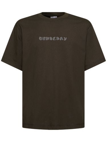 Cotton Logo T-shirt - BURBERRY - Modalova