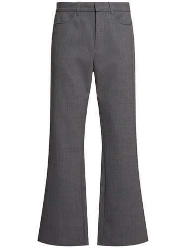 French Wool Blend Flared Pants - SUNFLOWER - Modalova