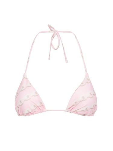 Foulard Print Triangle Bikini Top - VERSACE - Modalova