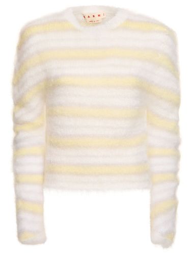 Maglia In Misto Mohair A Righe - MARNI - Modalova