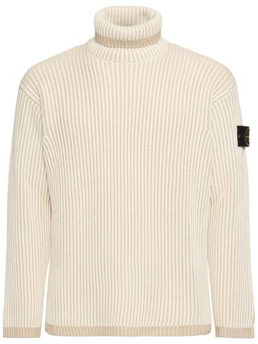 Wool Turtleneck Sweater - STONE ISLAND - Modalova