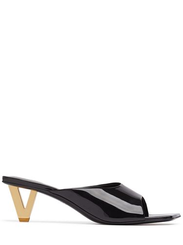 Mm Patent Leather Mules - VERSACE - Modalova