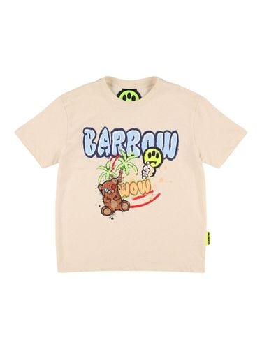 Camiseta De Jersey De Algodón Estampada - BARROW - Modalova