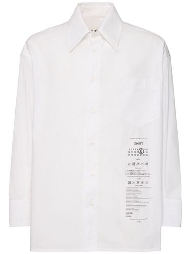 Camicia Instructions In Cotone - MM6 MAISON MARGIELA - Modalova