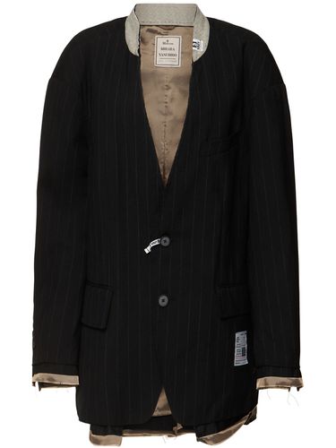 Blazer In Lana Senza Collo - MIHARA YASUHIRO - Modalova