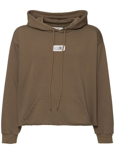 Sudadera De Mezcla De Algodón Con Parche De Logo - MM6 MAISON MARGIELA - Modalova