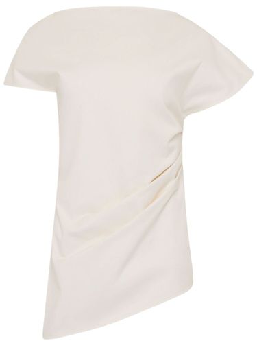 Top Asimmetrico In Cotone Drappeggiato - JW ANDERSON - Modalova