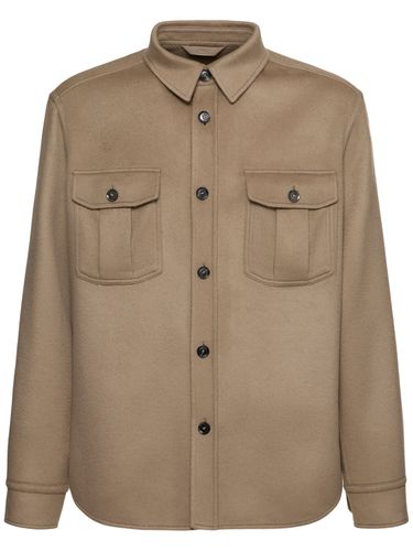 Doppeltes Overshirt Aus Wolle Und Kaschmir - BRIONI - Modalova