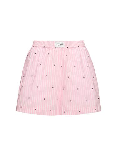 Printed Cotton Boxer Shorts - ROTATE - Modalova