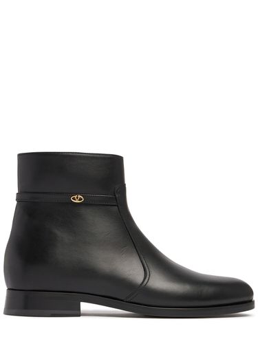 Botas De Piel Vlogo - VALENTINO GARAVANI - Modalova