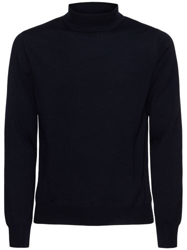 Wool Knit Mock Neck Sweater - TAGLIATORE - Modalova