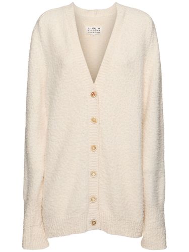 Oversized Pilled Cotton Blend Cardigan - MAISON MARGIELA - Modalova