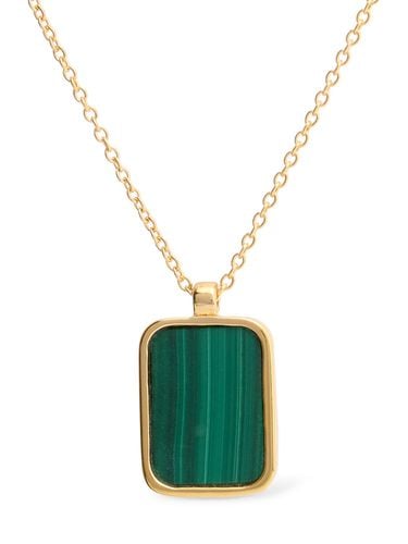 Malachite Tag Pendant Necklace - OTIUMBERG - Modalova