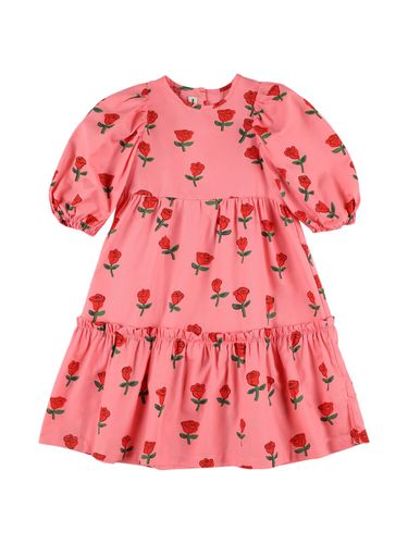 Vestido De Popelina De Algodón Orgánico Estampado - MINI RODINI - Modalova