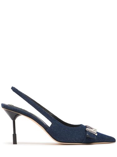 Mm Denim Slingback Heels - MSGM - Modalova