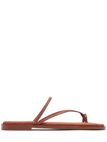 Mm Turner Suede Thong Sandals - A.EMERY - Modalova