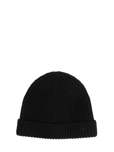 Gorro Beanie De Punto Acanalado De Cashmere - TORY BURCH - Modalova