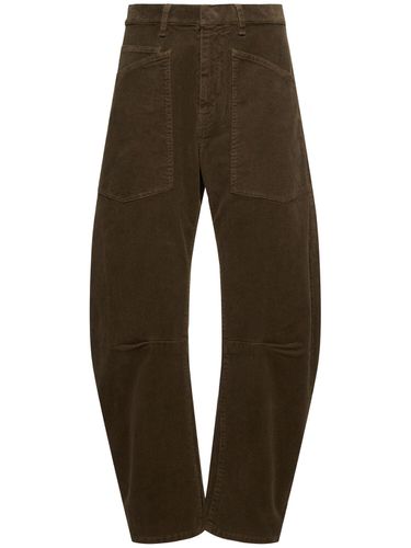 Shon Straight Cotton Blend Pants - NILI LOTAN - Modalova