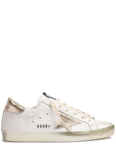 Mm Super-star Leather Sneakers - GOLDEN GOOSE - Modalova