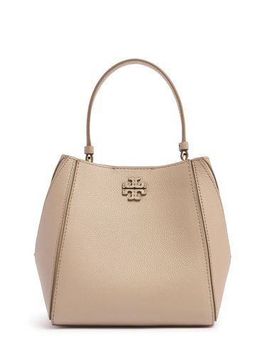 Small Mcgraw Leather Bucket Bag - TORY BURCH - Modalova