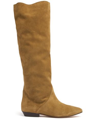 Mm Sayla-gb Suede Tall Boots - ISABEL MARANT - Modalova