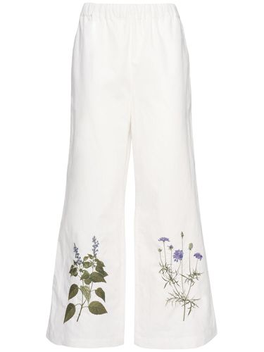 Pantaloni Cropped Volante Con Ricami - WEEKEND MAX MARA - Modalova