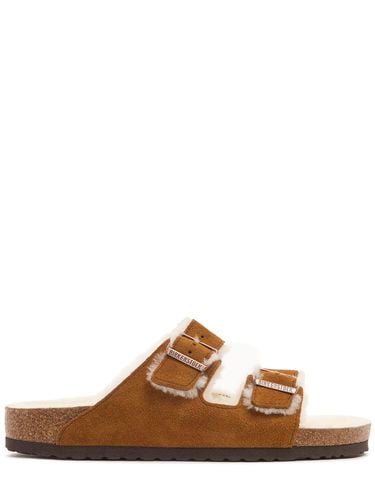 Arizona Shearling & Suede Sandals - BIRKENSTOCK - Modalova