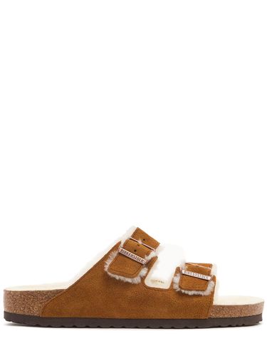 Sandali Arizona In Shearling E Camoscio - BIRKENSTOCK - Modalova