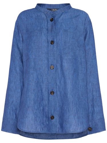 Delfy Linen Collarless Shirt - 'S MAX MARA - Modalova