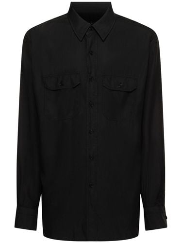 Camisa De Sarga - TOM FORD - Modalova