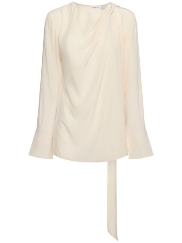 Top De Crepe De Chine Con Bufanda - VICTORIA BECKHAM - Modalova