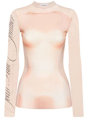 Le Classique Printed Mesh Top - JEAN PAUL GAULTIER - Modalova