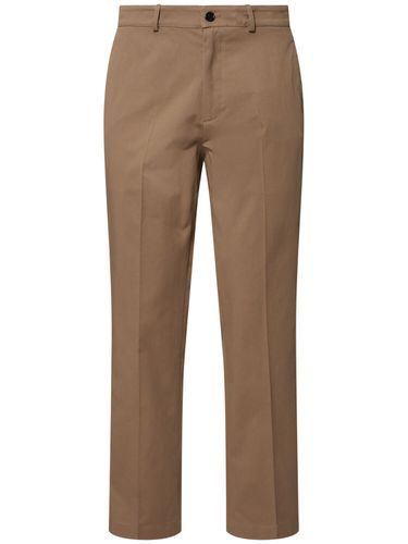 Pantalones Chino De Algodón - BURBERRY - Modalova